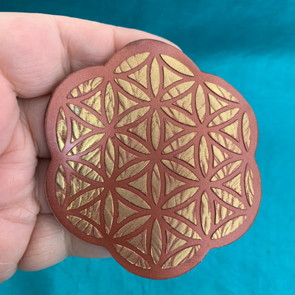 Coin Set #3 Round Mandala Stencils 6 patterns for polymer clay art jewelry mixed media - Create Along 