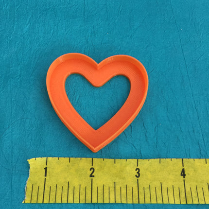 Silkscreen Cutter Set Hearts Love & Lace  a perfect pair together Jewelry Sized polymer clay cutters - Create Along 