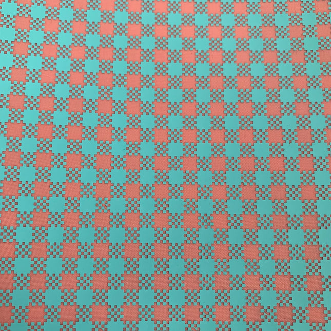 Silk Screen Buffalo Plaid Checkered Stencil for Polymer Clay, Art Jewelry, Mixed Media - Create Along 