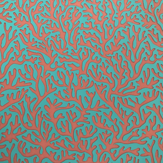 Silk Screen Coral Reef Ocean Beach Stencil for Polymer Clay, Art Jewelry, Mixed Media - Create Along 