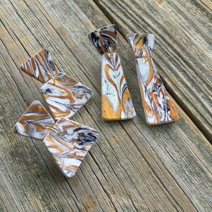 Egyptian Collar necklace polymer clay cutter set earrings drop - Create Along 