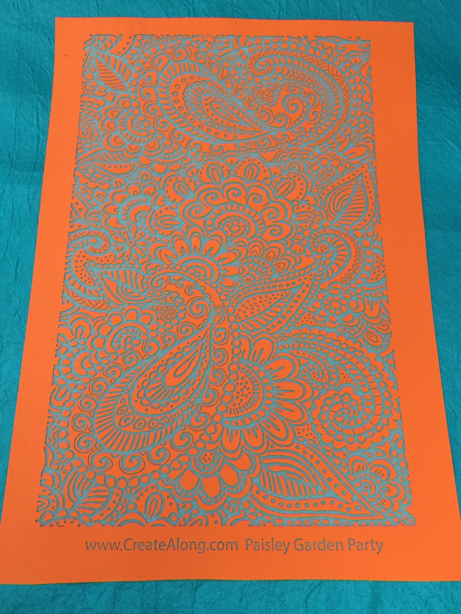 Silkscreen Stencil Paisley Garden Party For Polymer Clay And Mixed Media Overall Design - Polymer Clay TV tutorial and supplies