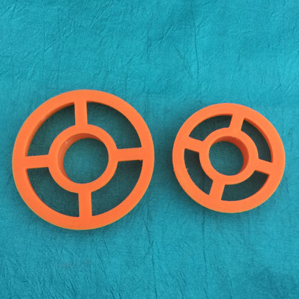 Circle Round donut center cut-out polymer clay cutter set basics Set of 2 - Create Along 