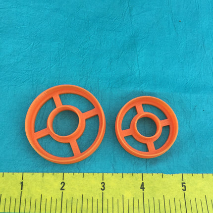 Circle Round donut center cut-out polymer clay cutter set basics Set of 2 - Create Along 