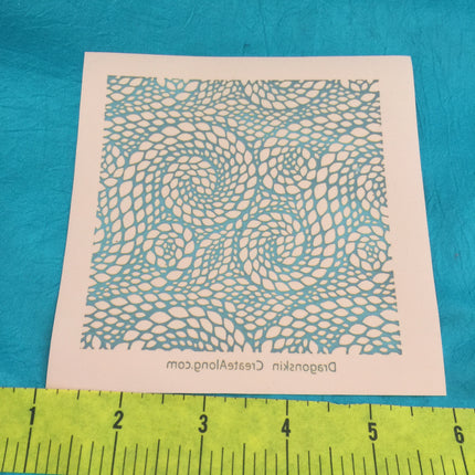 Silkscreen Stencil Dragon Skin for Polymer Clay and Mixed Media by Create Along - Polymer Clay TV tutorial and supplies