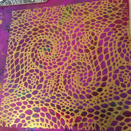 Silkscreen Stencil Dragon Skin for Polymer Clay and Mixed Media by Create Along - Polymer Clay TV tutorial and supplies