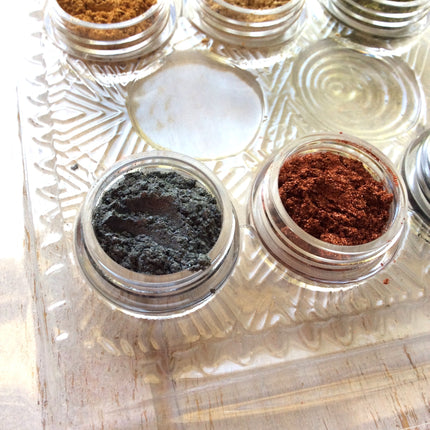 Pigments Mica Powders Essential Metallic for Polymer Clay Mixed Media Shimmer - Create Along 