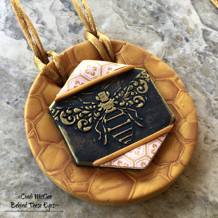 Cindis 4 Bees, polymerclay Silckscreen,stencil - Create Along 
