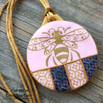 Cindis 4 Bees, polymerclay Silckscreen,stencil - Create Along 