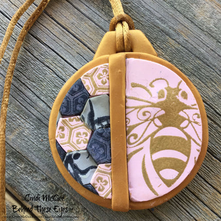 Cindis 4 Bees, polymerclay Silckscreen,stencil - Create Along 