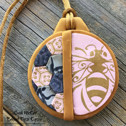 Cindis 4 Bees, polymerclay Silckscreen,stencil - Create Along 