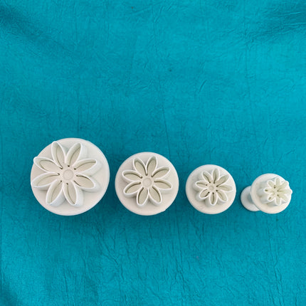 Daisy flower mini shape floral Plunger clay Cutters set - Create Along 