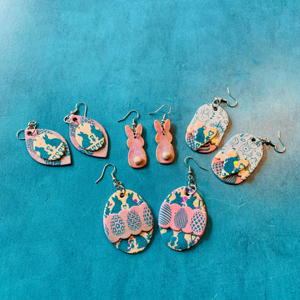 Cracked Easter Egg polymer clay cutter - Create Along 