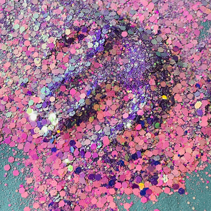 Glitter Lavender Magic holo for pens candles earrings clay resin mugs slime tumblers nail art 2 oz - Create Along 