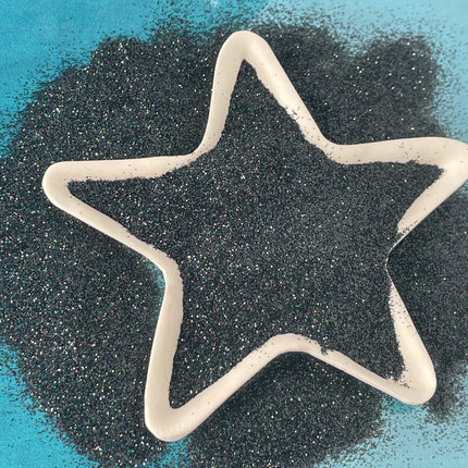 Toothless Fine Black Charcoal Holographic oil slick Glitter for pens candles earrings clay resin mugs slime tumblers nail art 2 oz - Create Along 