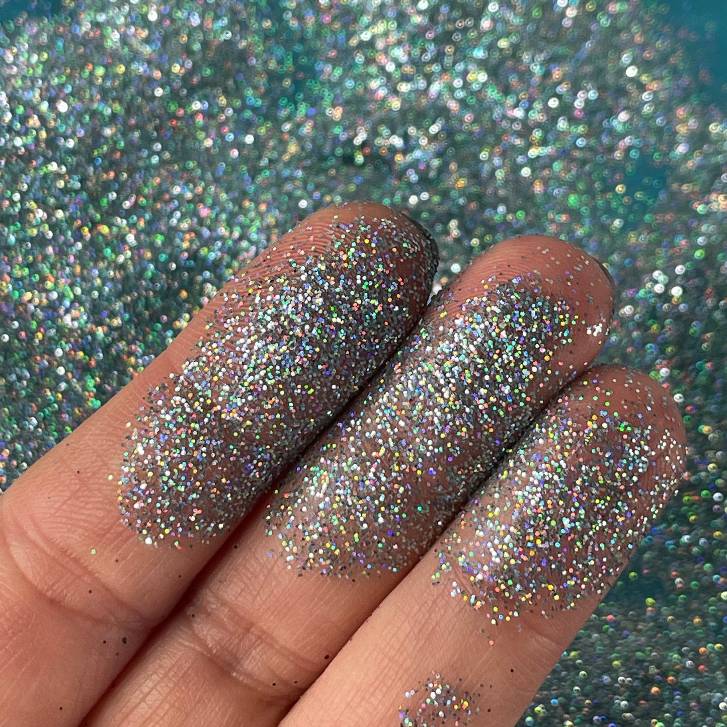 Sky Blue Fine Holo Glitter for pens candles earrings clay resin mugs slime tumblers nail art 2 oz