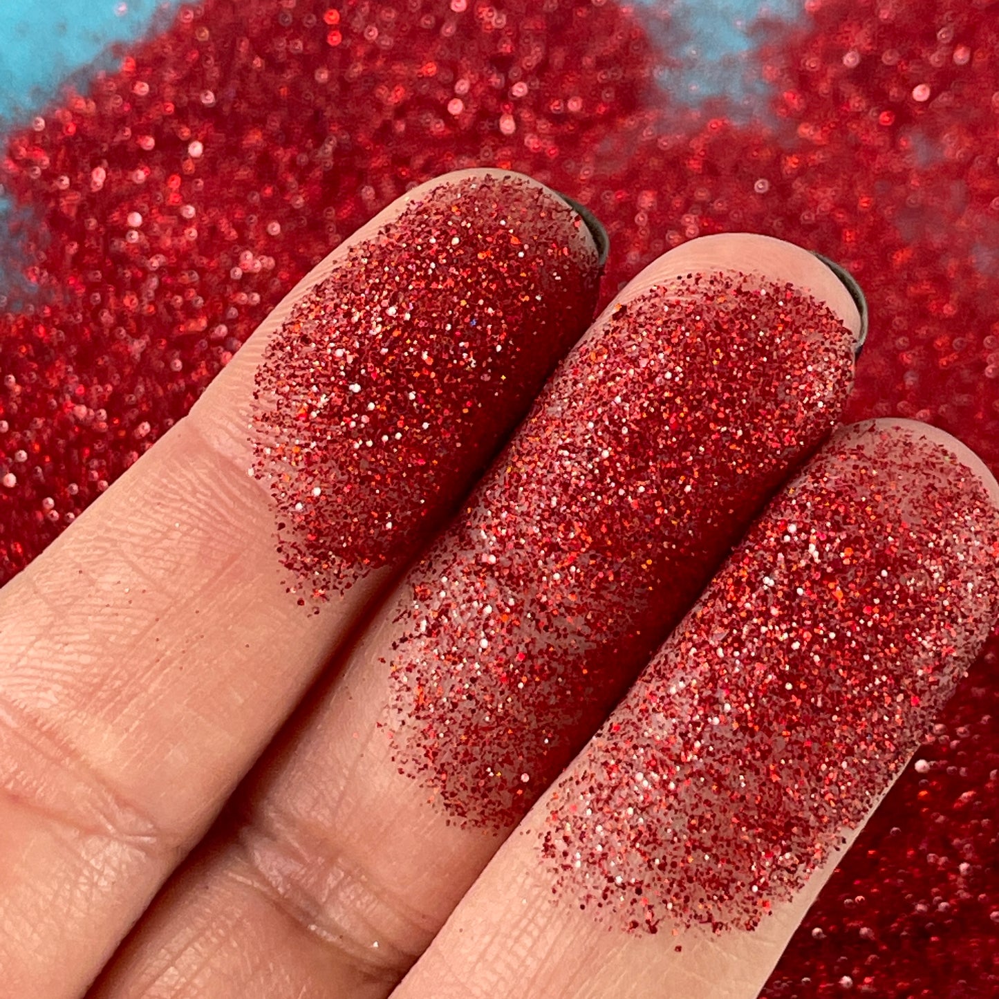 Heart in Hand Red 1/4 regular Glitter for pens candles earrings clay resin mugs slime tumblers nail art 2 oz