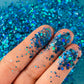 Caribbean Blue Green Mix Glitter for pens candles earrings clay resin mugs slime tumblers nail art 2 oz