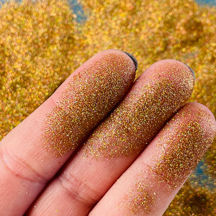 Violet Fire PF gold holographic Glitter for pens candles earrings clay resin mugs slime tumblers nail art 2 oz - Create Along 