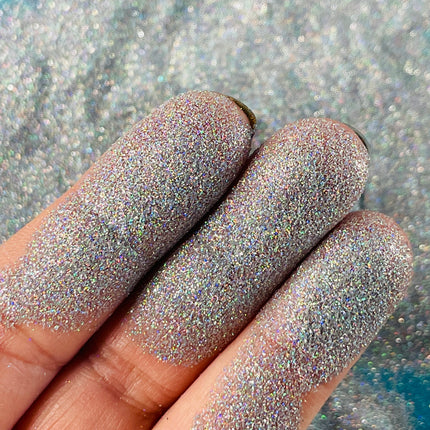 Violet Ice Silver holographic powder fine PF Glitter for pens candles earrings clay resin mugs slime tumblers nail art 2 oz - Create Along 