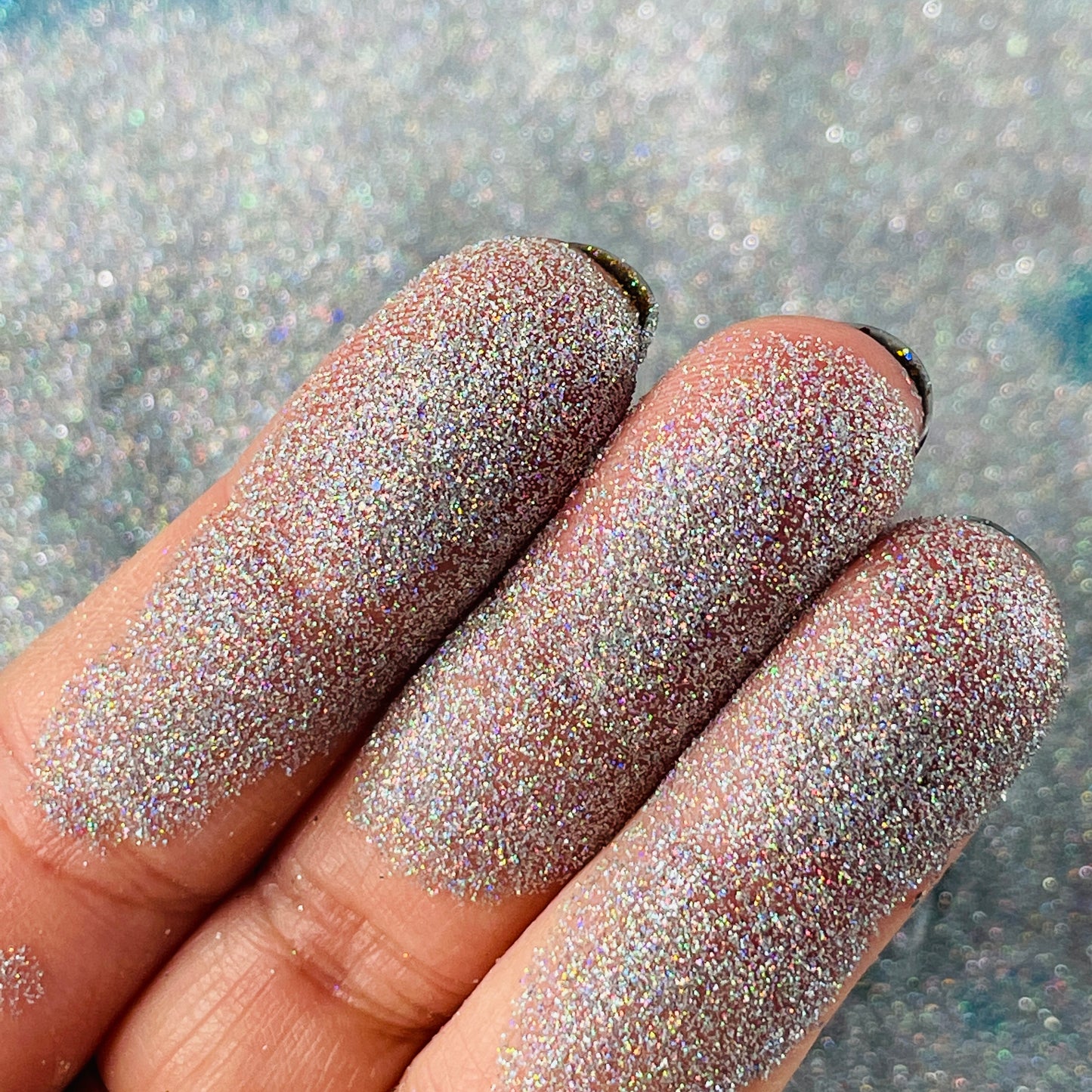 Super Silver Powder Fine holo Glitter for pens candles earrings clay resin mugs slime tumblers nail art 2 oz