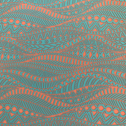 Silkscreen Stencil Tribal Flow boho chic design For Polymer Clay Mixed Media - Create Along 