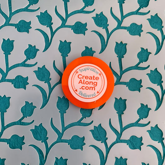 Lily of the Valley Flowers Mylar Stencil texture sheet for polymer clay earrings art jewelry mixed media