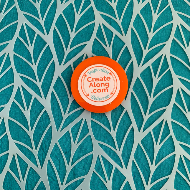 Bay Leaves Leaf Mylar Stencil texture sheet for polymer clay - Create Along 