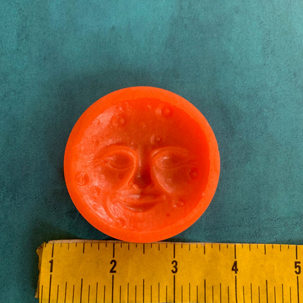 Moon Face Silicone Earring Jewelry Mold for UV resin, polymer clay tools and supplies - Create Along 