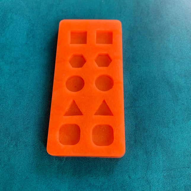 Geo Studs Earring toppers Jewelry Silicone Mold polymer clay tools and supplies ideas - Create Along 