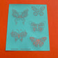 Silkscreen 5 Butterflies Bugs Stencil Polymer Clay Earrings Art Jewelry Crafting Butterfly