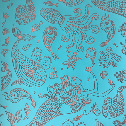 Mermaid Beach Ocean of Dreams Silkscreen for Polymer Clay and Mixed Media - Create Along 