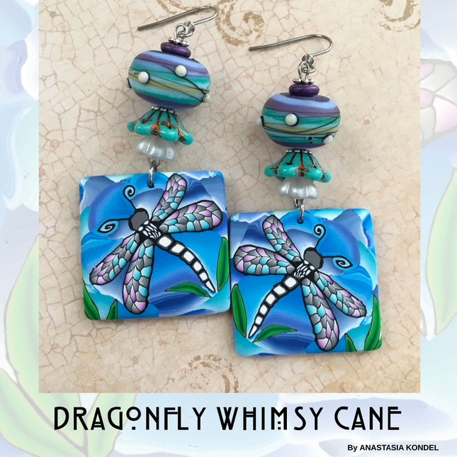 Dragonflies - DIGITAL June 2020 Passion for Polymer clay magazine- PDF download - Create Along 