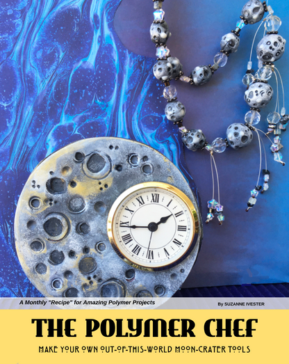 Celestial - DIGITAL July 2020 Passion for Polymer clay magazine- PDF download - Create Along 
