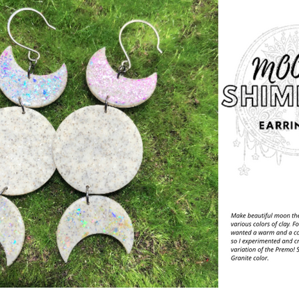 Celestial - DIGITAL July 2020 Passion for Polymer clay magazine- PDF download - Create Along 