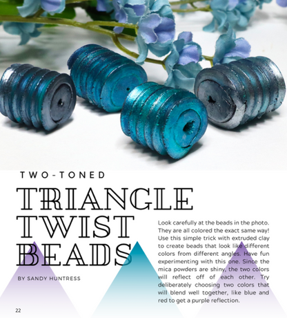 Beads - DIGITAL January 2021 Passion for Polymer clay magazine- PDF download - Create Along 