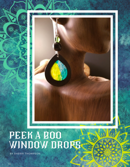 Alcohol Ink Tutorials Magazine: April 2021 Passion for Polymer Clay DIGITAL Downloadable PDF - Create Along 