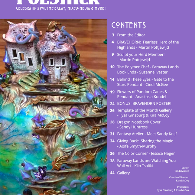 Fantasy Lands Passion for Polymer Clay magazine project book DIGITAL February 2021 Other Worlds - Create Along 