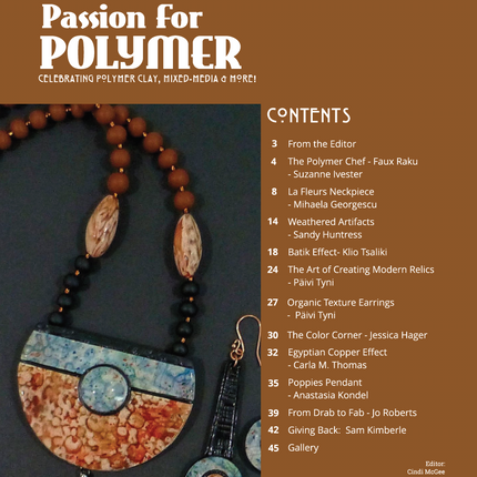 Surface Techniques - DIGITAL September 2021 Passion for Polymer clay magazine- PDF download - Create Along 