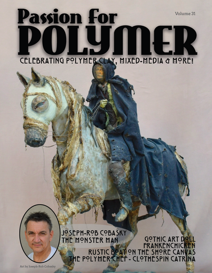 Sculpture & Halloween Tutorials Magazine: October 2021 Passion for Polymer Clay DIGITAL Downloadable PDF - Create Along 