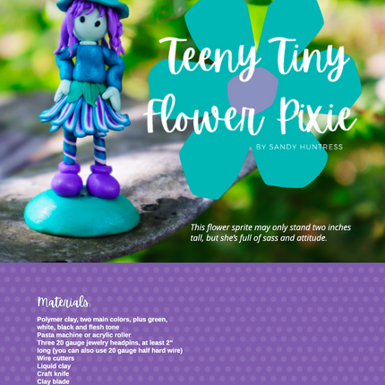 Sculpture & Halloween Tutorials Magazine: October 2021 Passion for Polymer Clay DIGITAL Downloadable PDF - Create Along 