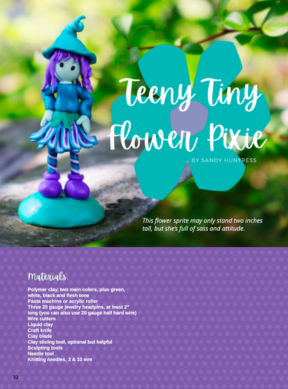 Sculpture & Halloween Tutorials Magazine: October 2021 Passion for Polymer Clay DIGITAL Downloadable PDF - Create Along 