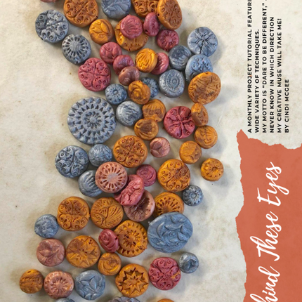 Polymer Clay Components Tutorials Magazine: January 2022 Passion for Polymer Clay DIGITAL Downloadable PDF - Create Along 