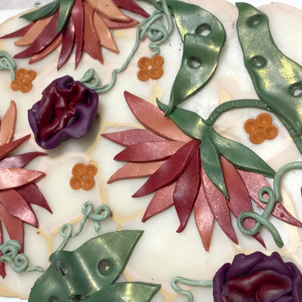 Make a Dimensional Organic Floral Crochet Polymer Clay Slab Online Workshop with Cindi McGee - Create Along 