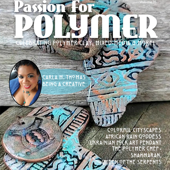 Around the World Inspired Tutorials Magazine: February 2022 Passion for Polymer Clay DIGITAL Downloadable PDF - Create Along 