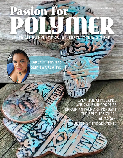 Around the World Inspired Tutorials Magazine: February 2022 Passion for Polymer Clay DIGITAL Downloadable PDF - Create Along 