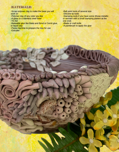 Texture Tutorials Magazine: March 2022 Passion for Polymer Clay DIGITAL Downloadable PDF - Create Along 