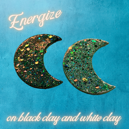 Glitter Energize Chunky green holo for pens candles earrings clay resin mugs slime tumblers nail art 2 oz - Create Along 