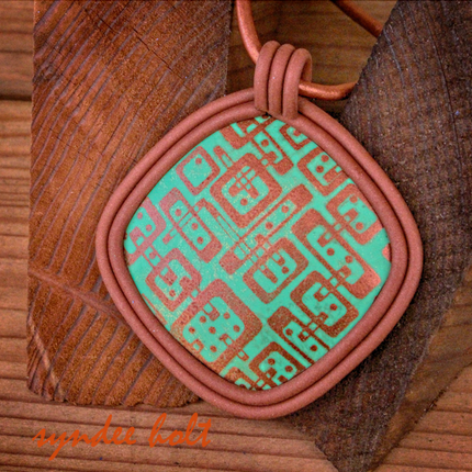 Syn’s #7 Circles Rectangles mod geometric Silkscreen For Crafting Polymer Clay + Mixed Media - Create Along 