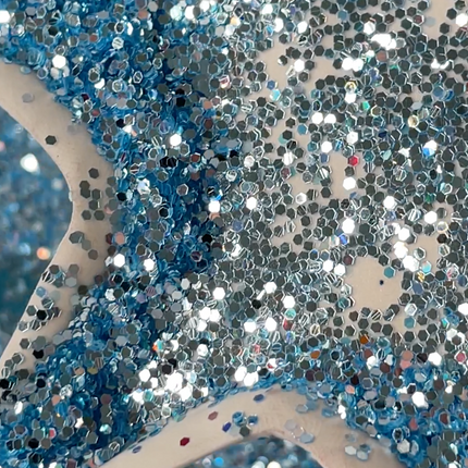 Shimmering Lights Blue Clear Reflective Glitter for pens candles earrings clay resin mugs slime tumblers nail art 2 oz - Create Along 